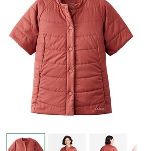 NWOT - Women’s Collarless Puff Short sleeve jacket